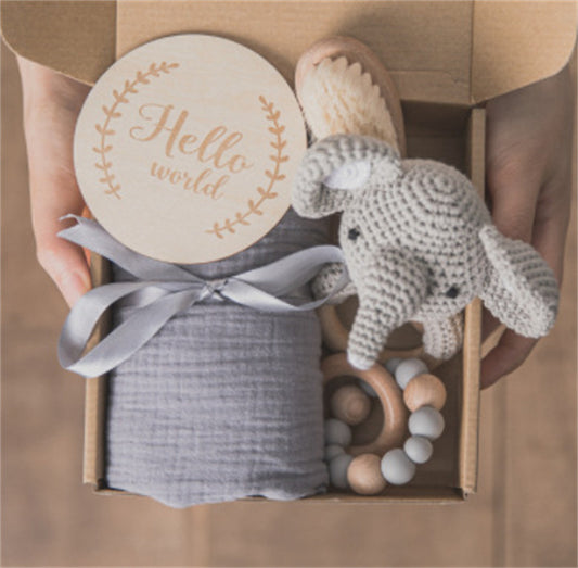 Flag Village Baby Educational Toy Molar Teether Gift Box