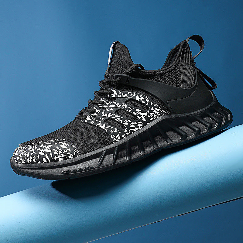 Flag Village Flying Woven Mesh Sneakers New Outdoor Lightweight Breathable Casual Running Shoes