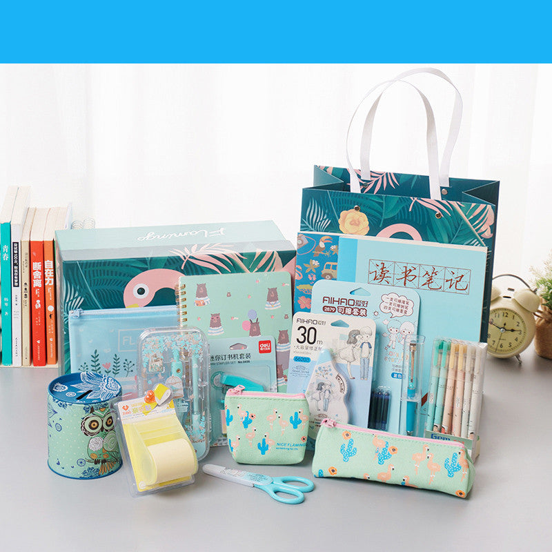 Flag Village Elementary School Birthday Gift Set Stationery Gift Box