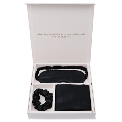 Flag Village Silk Eye Mask Pillowcase Head Flower Gift Box