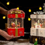 Flag Village Christmas Decoration Gift Box Crystal Ball Small Night Lamp Ornaments