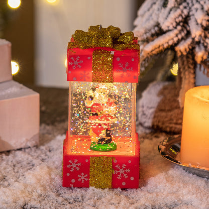 Flag Village Christmas Decorations Crystal Ball Christmas Gift Box Lights