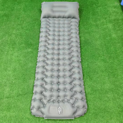 Flag Village Outdoor Camping Travel Portable Inflatable Cushion Built-in Foot Inflatable