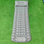 Flag Village Outdoor Camping Travel Portable Inflatable Cushion Built-in Foot Inflatable