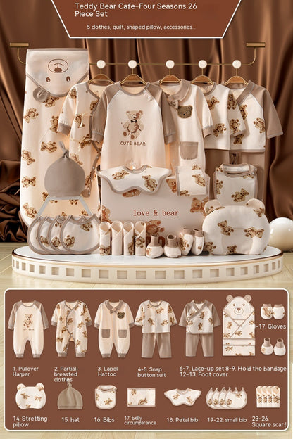 Flag Village Newborn Gift Box Newborn Baby Meeting Etiquette Clothes Suit