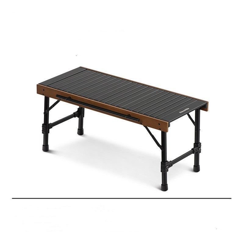 Flag Village Outdoor Folding Combination Table Camping Barbecue Picnic Beech Wood Table