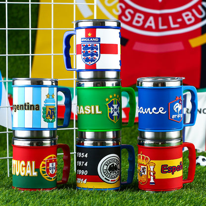 Flag Village World Cup Soccer Mug Souvenirs Fans Small Gifts Event Prizes