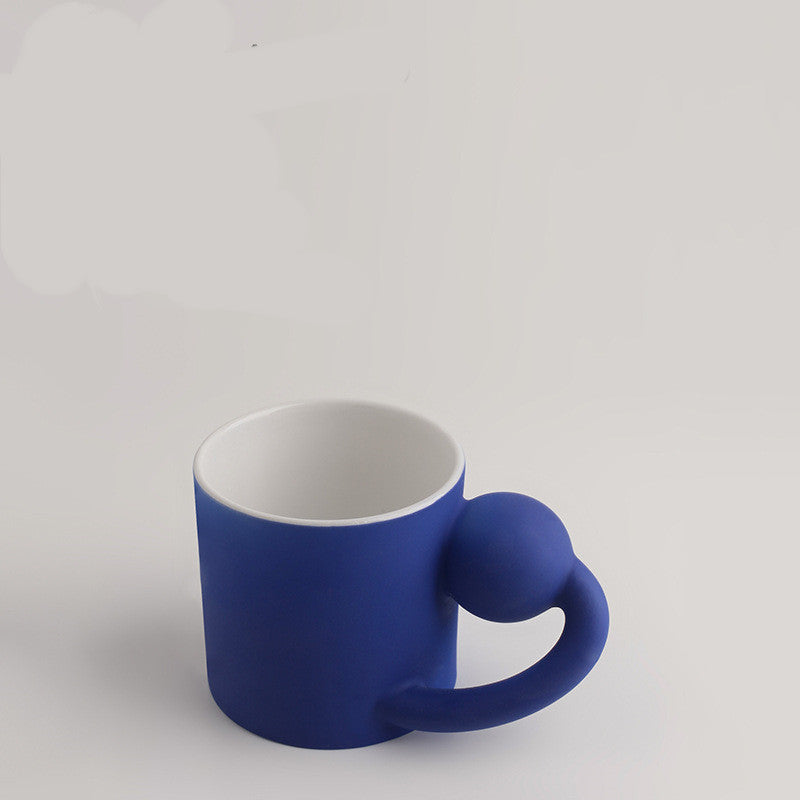 Flag Village Coffee Cup Couple Mug Frosted Ceramic Mug Gift Box Set