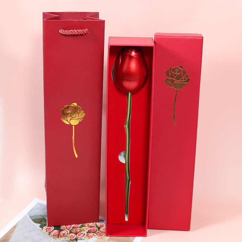 Flag Village Valentine's Day Confession Single Rose Gift Box