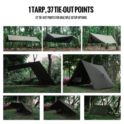 Flag Village Sunscreen And Rainproof Camping Barbecue Leisure Awning