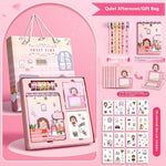 Flag Village Journal Book Set Gift Box Girl Heart Cute Gift Bag