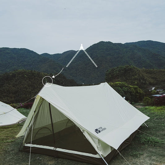 Flag Village Exquisite Camping Outdoor Family Light Luxury Large Space Camping Cotton Tent