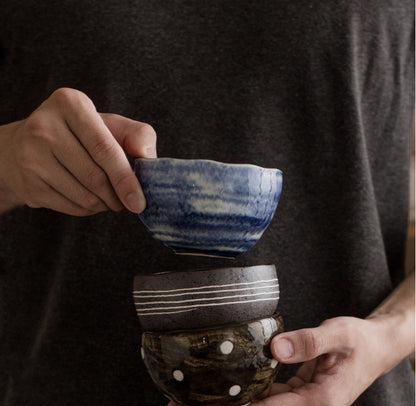 Flag Village Tableware Gift Box Set Japanese-style Household Heat-resistant Ceramic Soup Bowl