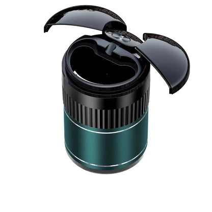 Flag Village Auto Tools Car Automatic Sensing Touch Infrared Smoking Metal Smart Ashtray With Lid