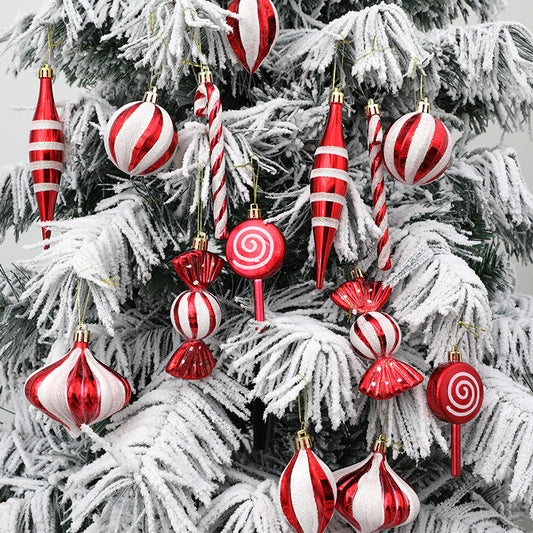 Flag Village Christmas Candy Crutch Gift Box Boots Four-piece Set
