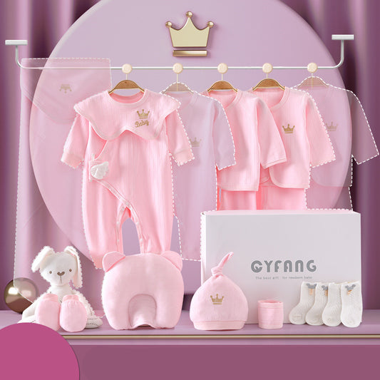 Flag Village Baby Clothes Autumn And Winter Newborn Gift Box Set