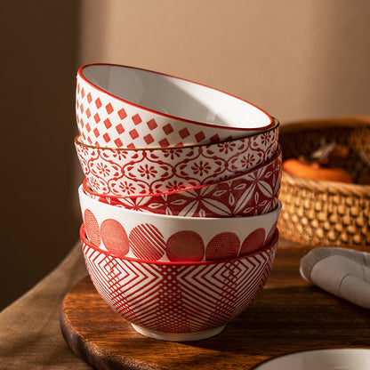 Flag Village Hefeng Ceramic Tableware Creative Personality Gift Box