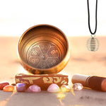 Flag Village Buddha Sound Natural Crystal Raw Stone Yoga Crushed Stone Gem Set Red Wooden Box Gift