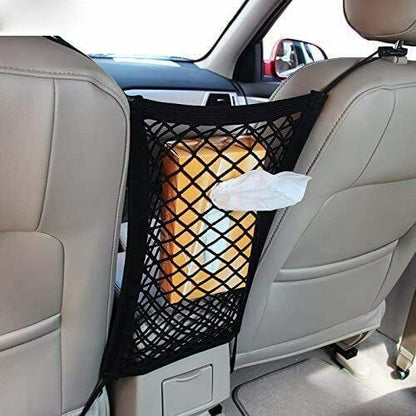 Flag Village Auto Tools Universal Car Trunk Storage Net Bag Cargo Back Seat Mesh Organizer Holder Mesh