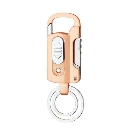 Flag Village Multi-functional Keychain Charging Lighter Mini-portable Cigarette Lighter Wild Camping