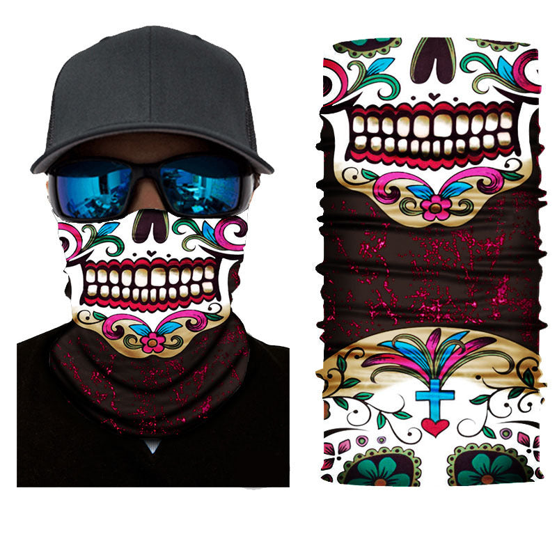 Flag Village Multifunctional Magic Headband Windproof Sunscreen Outdoor Cycling Mask
