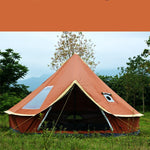 Flag Village Yurt Tent Outdoor Camping Pyramid Chimney Sunscreen