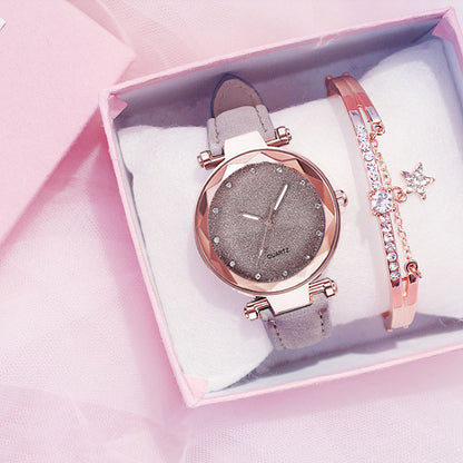 Flag Village Ladies Bracelet Electronic Watch Gift Box Set