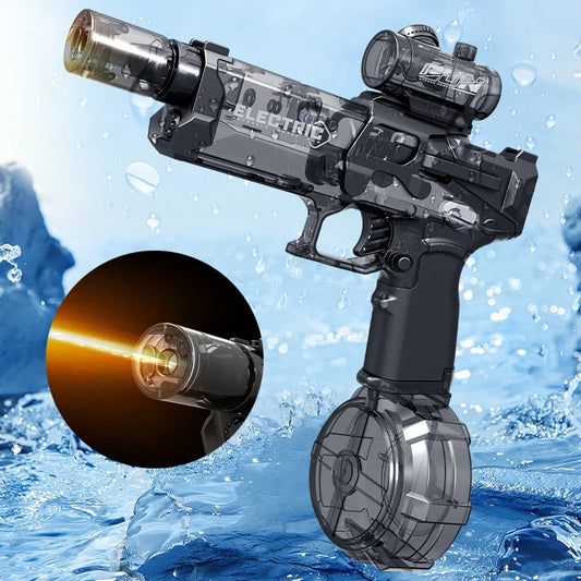 Flag Village Fire Rat Electric Water Pistol Cool Light Full Automatic Water Spray Gun Summer Toy Sports Entertainment Children Gifts AC223