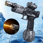 Flag Village Fire Rat Electric Water Pistol Cool Light Full Automatic Water Spray Gun Summer Toy Sports Entertainment Children Gifts AC223