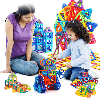 Flag Village Magnetic Building Blocks DIY Magnets Toys For Kids Designer Construction Set Gifts For Children Toys
