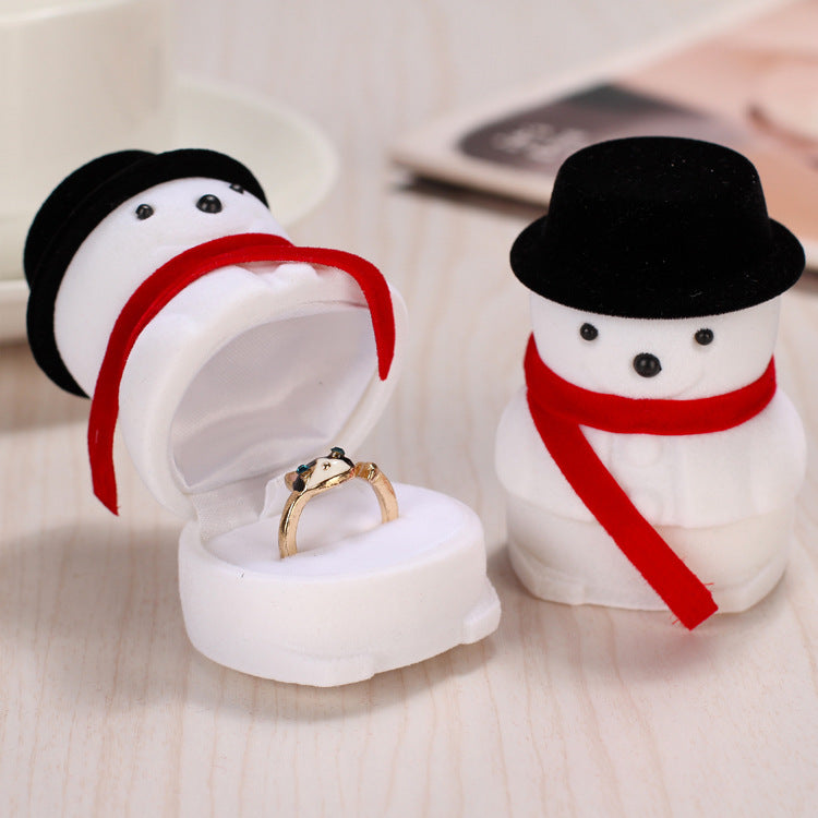 Flag Village Christmas Ring Box Jewelry Box Gift Packaging Box