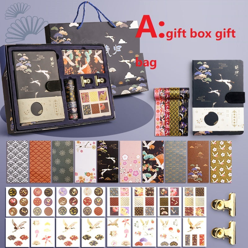 Flag Village Antique Hand Ledger Gift Box Set Gift Stationery