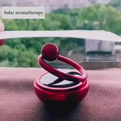 Solar Rotate Car Perfume Air Freshener Aromatherap