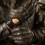 Flag Village outdoor Off-road Racing Protective Motorcycle Leather Gloves