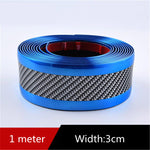 Flag Village outdoor Car Carbon Fiber Pattern Door Sill Decorative Protective Sticker