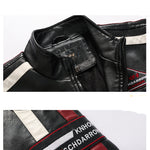Flag Village Men's Leather Street Motorcycle Racing Suit Racing suit