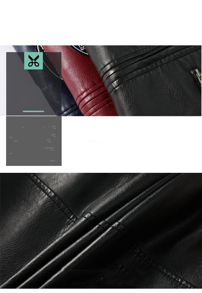 Flag Village Men's Leather Street Motorcycle Racing Suit Racing suit