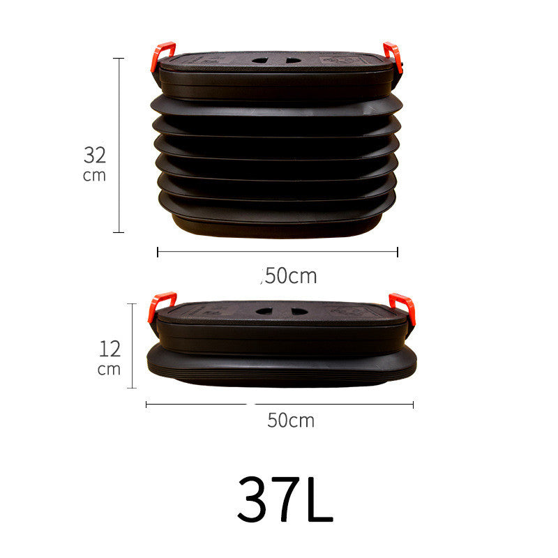 Flag Village outdoor Retractable Car Garbage Can Dustbin Organizer Storage Fishing Bucket