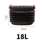 Flag Village outdoor Retractable Car Garbage Can Dustbin Organizer Storage Fishing Bucket