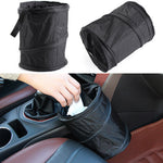 Flag Village Foldable Car Trash Can Storage Bucket Seat Back Storage Bag Car Interior Supplies