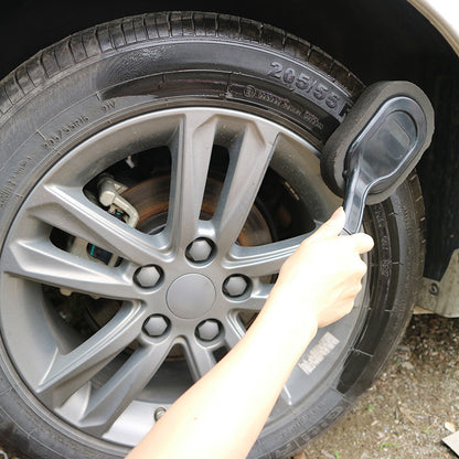 Flag Village outdoor Car tire waxing long handle sponge brush