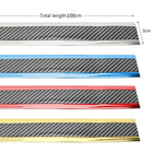Flag Village outdoor Car Carbon Fiber Pattern Door Sill Decorative Protective Sticker