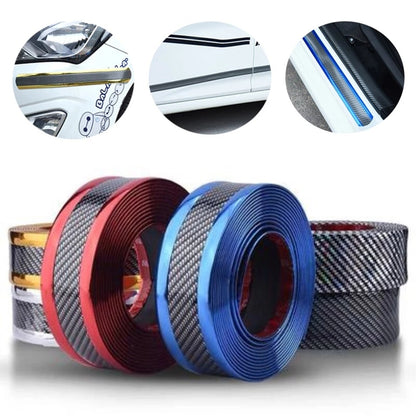 Flag Village outdoor Car Carbon Fiber Pattern Door Sill Decorative Protective Sticker