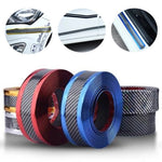 Flag Village outdoor Car Carbon Fiber Pattern Door Sill Decorative Protective Sticker