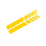 Flag Village mirror car sticker 20 X 5 cm