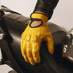 Flag Village outdoor Off-road Racing Protective Motorcycle Leather Gloves